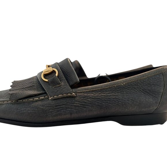 Men\'s Gucci Leather Loafers Horse Bit Slip On Shoes Size 9.5D main image 11